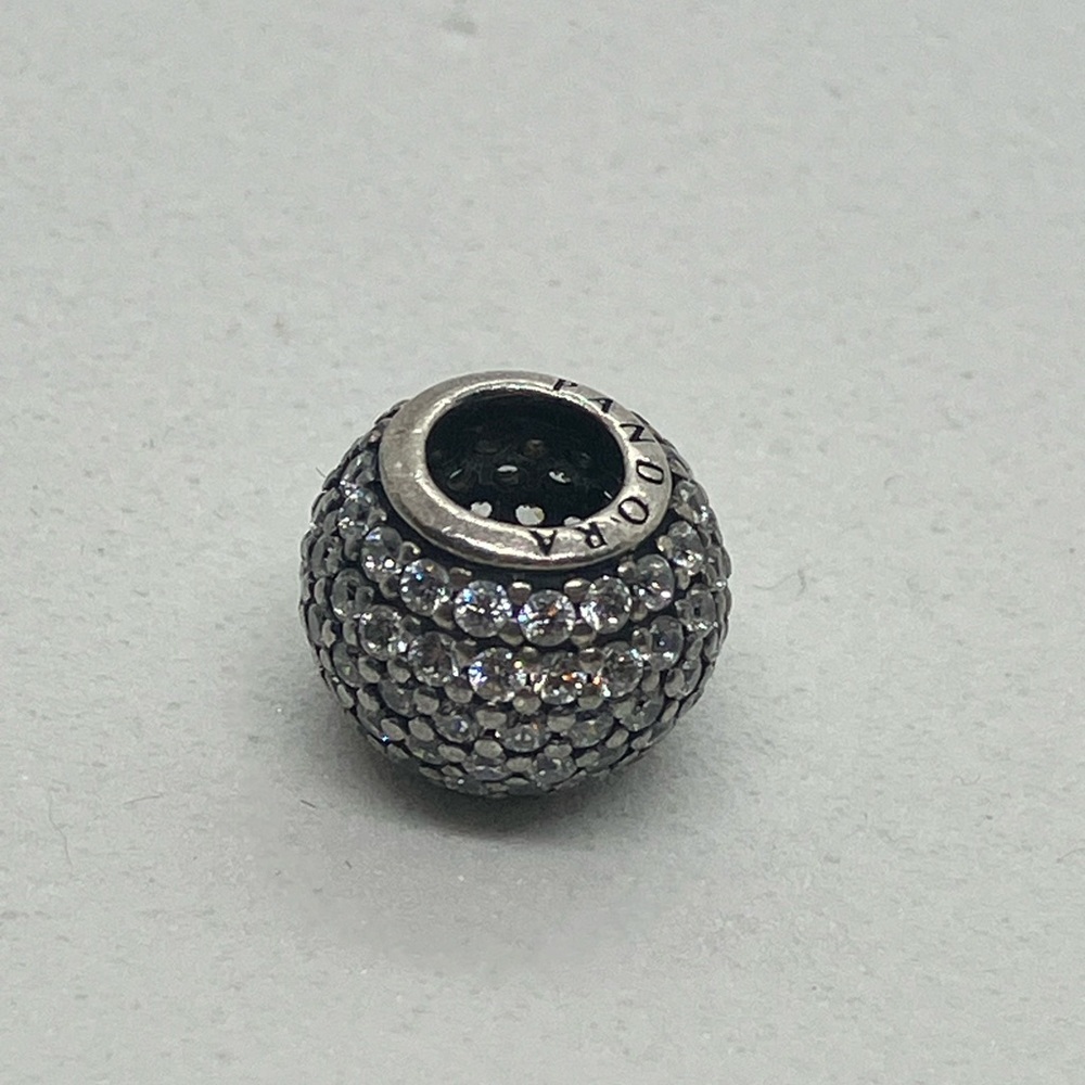 Pandora 925 Pave Lights Clear CZ Charm Bead # 791051CZ